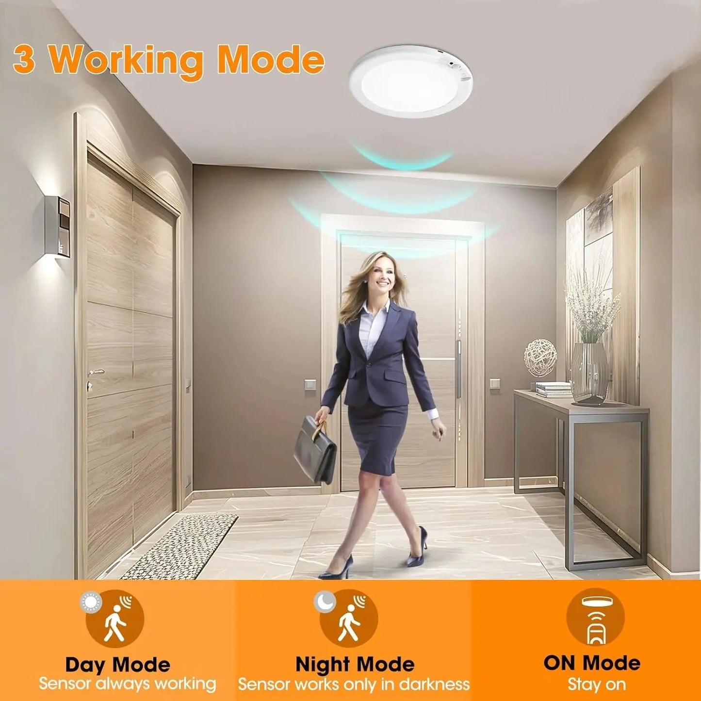 🎉🎉50% OFF Today Only! -Rechargeable Motion Sensor Ceiling Light with Remote