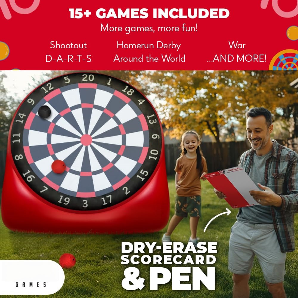 Giant Inflatable Soccer Darts – Ultimate Family Backyard Party Game
