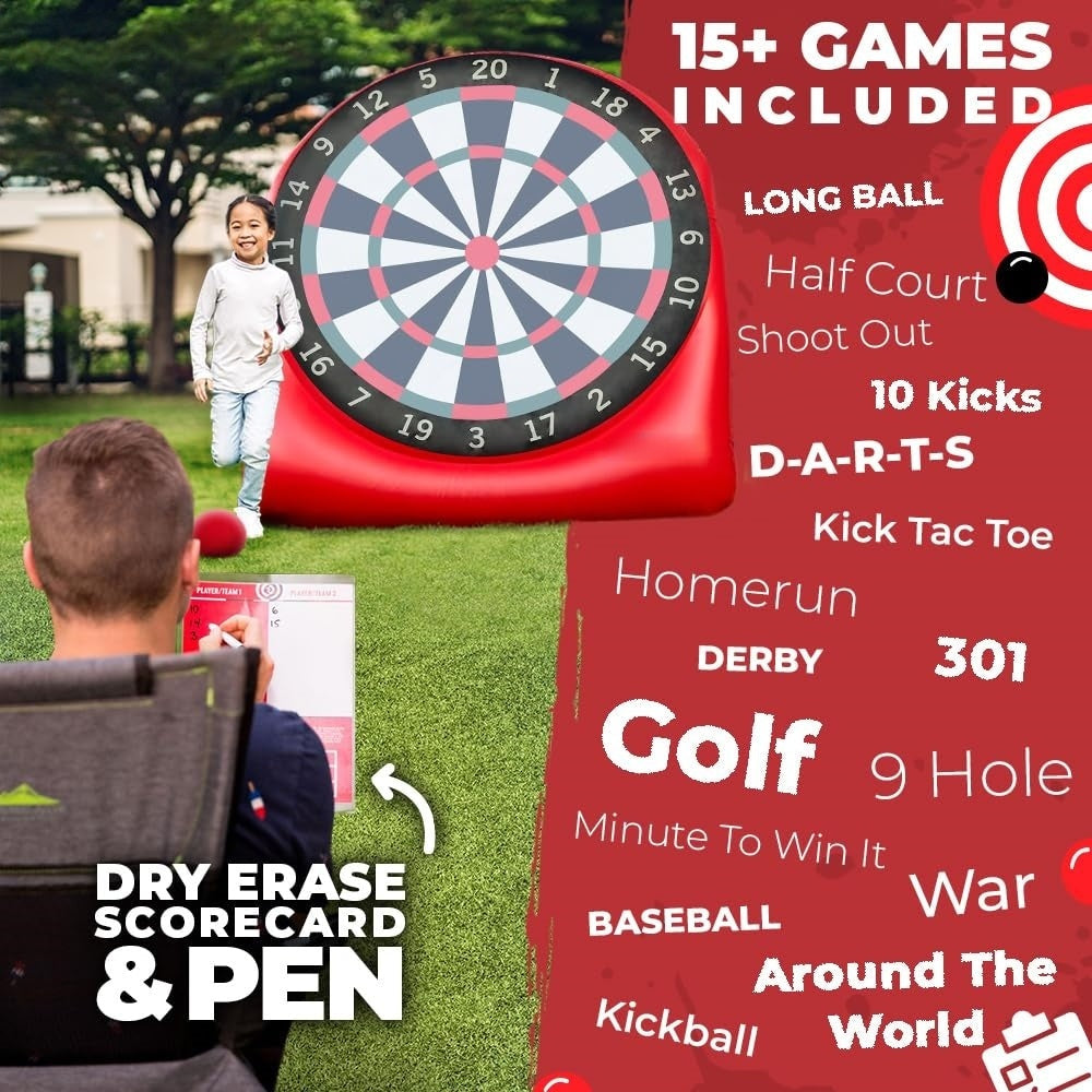 Giant Inflatable Soccer Darts – Ultimate Family Backyard Party Game