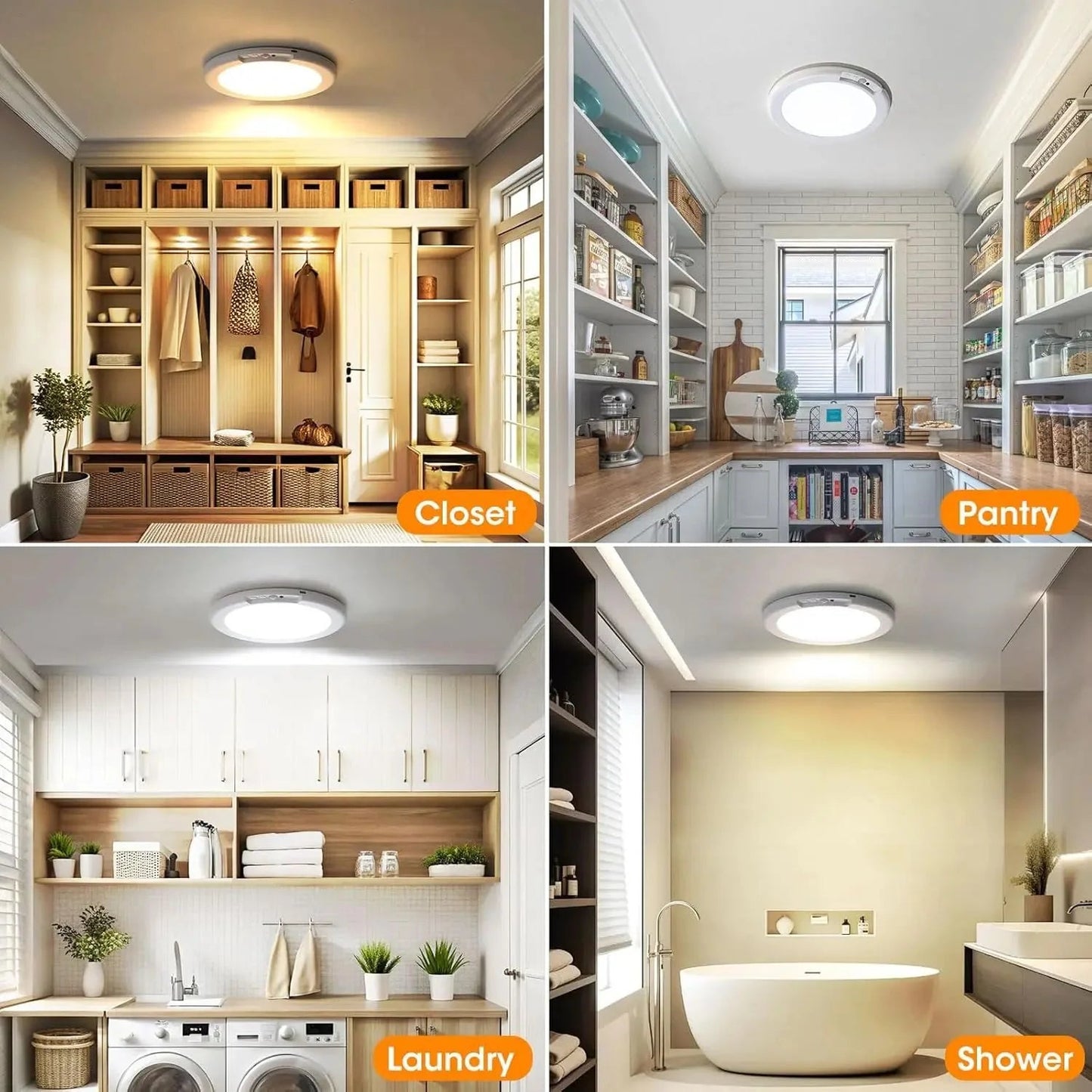 🎉🎉50% OFF Today Only! -Rechargeable Motion Sensor Ceiling Light with Remote