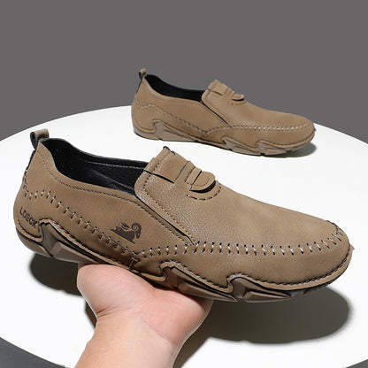 30% OFF丨Italian Hand Stitched Plus Size Men's Shoes Low Top Men's Casual Shoes