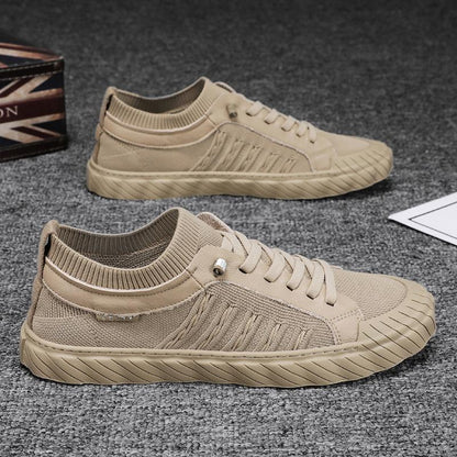 2023 men's summer breathable casual canvas shoes