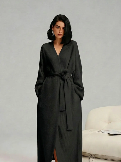 Women’s Soft Plush Lounge Robe – Cozy Bathrobe for Home & After Shower