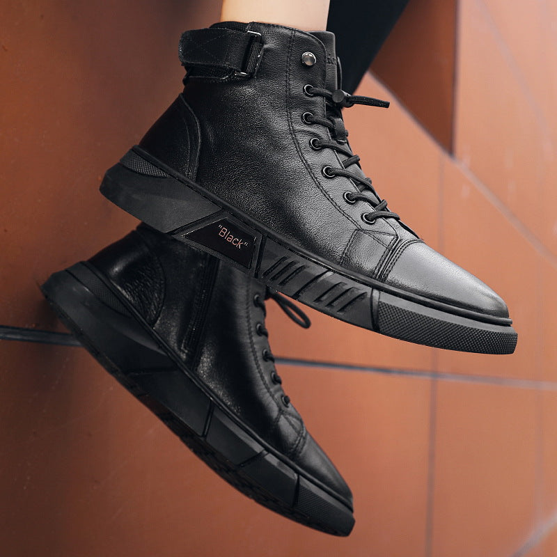 🔥Last Day 49% OFF! 2023 Men's Genuine Leather Martin Boots[Large Size 39-48 ]