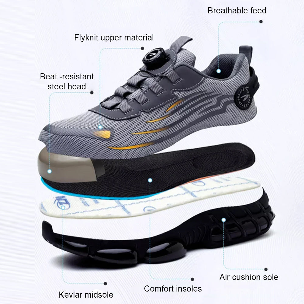 🔥 Last Day Sale 49% Off 🎁Men's Smash and Stab Resistant Work Safety Shoes⛑️