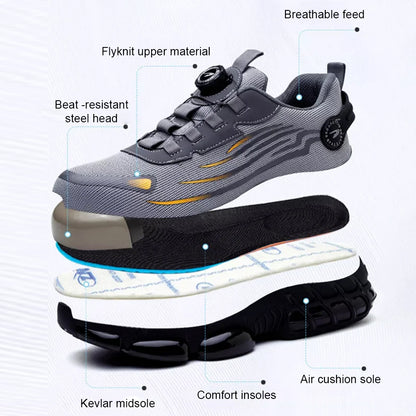 🔥 Last Day Sale 49% Off 🎁Men's Smash and Stab Resistant Work Safety Shoes⛑️