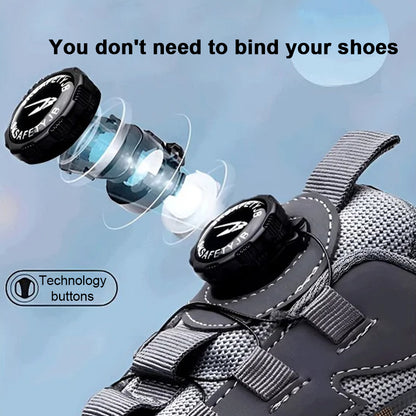 🔥 Last Day Sale 49% Off 🎁Men's Smash and Stab Resistant Work Safety Shoes⛑️
